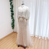 Beaded Mermaid Evening Dress for Women Elegant High Neck Long Sleeves for Women Wedding Party Gown Customized