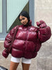 Stand Collar Layered Zipper Cotton Jacket Woman Loose Solid Color Long Sleeves Casual Coat Versatile Street Women's Warm Jackets