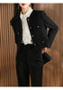 Short Black Jacket For Women's Spring And Autumn Suit Top Short Jacket Green Blazer Tweed Outwear Thick Jackets Lining