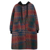 Winter Women's Clothing Hooded Padded Jacket Parka Korean Plus Size Plaid Mid-length Coat Jacket Keep Warm Loose Leisure