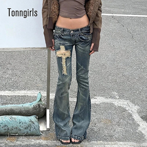 2000s Japanese Jeans Pants Women Low Waist Denim Pant Streetwear American Retro Y2k Trousers Jeans Slim E-girls Jeans