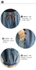 High waisted Women's Jeans Spring Autumn Loose Splicing Elastic waist Harem pants Women Casual Denim Nine points Pants