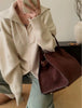 Double Zipper Turn-Down Collar Knitted Cardigan coat for women chic Thickened Loose lapel sweater jackets 26D5571