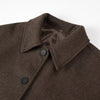 Woolen Women's Jacket Elegant Loose Long Sleeve Turndown Single Breasted Female Overcoat Winter Casual Lady Coat