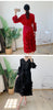 Spring Solid Pleated Dress Ruffle Edge V-Neck Long Sleeved with Belt Dresses Elegant Women's Clothing 6RG72391