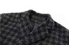Houndstooth Faux Wool Jacket Women Korean Loose Elegant Double Breasted Suit Overcoat Winter Thick Warm Blend Outerwear