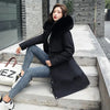 Winter Jacket Women Parka Clothes Long Coat Wool Liner Hooded Jacket Fur Collar Thick Warm Snow Wear Padded Parka