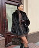 Women Thick Faux Fur Coat Lapel Hidden Button Loose Elegant Lady Outerwear Female Street Warm Commute Overcoat
