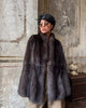 Women Thick Faux Fur Coat Lapel Hidden Button Loose Elegant Lady Outerwear Female Street Warm Commute Overcoat