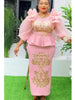 Plus Size Evening Dresses for Women African Sequin Gown Elegant Spring Wedding Party Long Dress Ankara Ladies Clothing