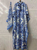 Loose plus size women's clothing retro geometric positioning print tie pullover dress slit skirt + scarf two-piece set