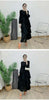 Spring Ruffles Pleated Dress Women Round Neck Flare Sleeves Loose Chic Long Length Female Party Clothes 2DA3391