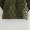 Womens Coat Cotton-padded Zipper Cloak Warm Jacket Winter