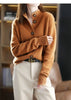Autumn Winter Stand collar Knitted Cardigan Loose Short Jacket Women's Outerwear Korean version long sleeved Sweater Coat