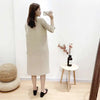 Women Pleated Single Breasted Dress Stand Theree Quarter Sleeve Tide Spring 2F0095