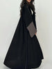 Middle Eastern Loose Abaya Muslim Full Sleeve Open Front Abayas Elegant Kaftans Women Jilbabs Arabian Islamic Maxi Dresses