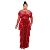 Bodycon Long Maxi Dress African Dresses for Women Sexy Spring African Women Long Sleeve Plus Size Long Dress