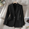 Autumn Winter Women Blazer Ladies Long Sleeve Formal Jacket Coat Black Pink Apricot Blazers Female Casual Tops Outerwear