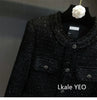 Women's Short Jacket Spring Autumn High-grade Tweed Lady Casual Outerwear Solid Single Breasted Ladies High-Quality Coat