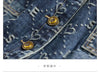 Spring Love Jacquard Denim Skirt Women Autumn Casual Slim Split Buttock Skirt With pockets Female Long Denim Skirts