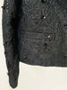 High Street Runway Designer Jacket Women's Beaded Floral Jacquard Trimmed Jacket