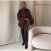 Oversized Tie-Waist Cropped Trench Coat Drop Shoulder Autumn Women Modern Edgy Outerwear Chic Lady Streetwear Coat