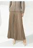 niche design pleated pants for women loose casual wide leg elastic waist trousers spliced tide straight 2DB2555