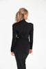 Long Sleeve Ruched Sexy Maxi Dress For Women Autumn Winter Drawstring Turtleneck Bodycon Sexy Long Dress Elegant