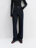 Straight High Waist Jeans for Women Winter Solid Simple All-match Long and Short Versatile Pants Korean Style