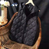 White Down Cotton Vest Jacket Women Hooded Sleeveless Padded Vest Outer Wear Autumn Winter Vests Female Waistcoat Coat