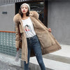 Winter Jacket Women Parka Clothes Long Coat Wool Liner Hooded Jacket Fur Collar Thick Warm Snow Wear Padded Parka
