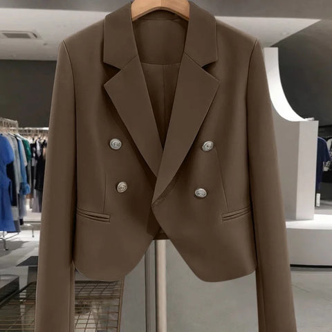 Blazer Women Coat Spring Office Lady Blazer Womens Casual Korean Short Temperament Suit Jacket Female Outerwear