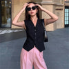 Elegant Office Lady Business Suit Set Blazers Spring Women's Clothing Suit Jacket Casual Pants Set Wide Leg Suit Pants
