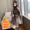 Bella philosophy Winter Korean Overcoat Women Vintage Woolen Loose Coats female Double Breasted Turn-down Collar Overcoat