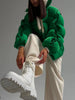 Winter Jackets for Women Thick Warm Loose Quilted Jacket Female Interchange High Street Green Baggy Puffer Coat