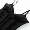 Women Black Velvet Sheer Maxi Dress Sexy Chic Mesh Patchwork Off-shoulder Waist Cinching Slim Maxi Dresses Club Party Gowns