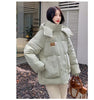 Autumn Winter Cotton Jacket Women's Korean Cotton-Padded Thicken Warm Hooded Parkas Short Coat Female Casual Ladies Top
