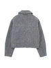 Women With Pockets Grey Front Zipper Jackets Vintage Lapel Neck Long Sleeves Female Chic Lady Outfits