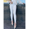 Women Casual Y2K Elastic High Waist Slim Fit Long Trousers Ribbed Knitwear Tight Step on Foot Leggings Sporty Pants