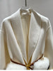 Women Winter Cashmere Wool Woolen Jacket Real Natural Fox Fur Pocket Coat Ladies Outwear Jacket