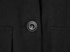 Women Elegant Lace Hem Black Suit Coat V-neck Single Breasted Slim Fit Blazer Spring Office Lady Blazer Outwear