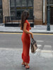 Elegant Women High Neck Cap Sleeve Midi Dress Glitter Fringe Hem Bodycon Pencil Dress Wedding Guest Cocktail Evening Gowns