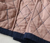 Oversized Quilted Cotton Jacket Women - Long Thin Casual Coat, Loose Fit Solid Color Full Sleeve, Versatile Commuting Wear Z367