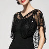 1920s Sequin Flapper Shawl Vintage Thin Breathable Shiny Cape Elegant Style Outside Short Cloak For Women Banquet
