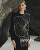 High Street Designer Party Vestido Women's Long Sleeve Diamonds Beaded Crystal Long Maxi Dress