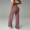 High Waisted Yoga Pants for Women, Loose Wide Leg Workout Trousers with Pockets for Running and Outdoor Exercise