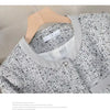 Korean Vintage Tweed Short Jackets Streetwear Slim Coat Spring Long Sleeve All-Match Wool Blend Elegant Blazer Jacket Female Top
