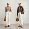 Tapered Sweatpants Winter Versatile Thicken Warm Women's Pants Butterfly Embroidery Fit Casual Trousers 12544153