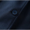 Black Stand Collar Woolen Coats Women's High Street Buttons Full Sleeve Short Overcoats Autumn Female Solid Outwear