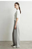 Wide Pants Woman Autumn Pleated Breathable Casual Trousers Loose Versatile Middle-aged Women's Clothing 12623019
